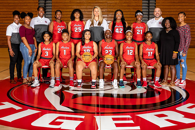 Archer High School Girl's Basketball 2019 Team Photo