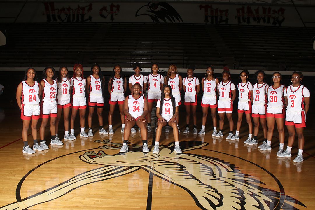 Jackson South Side Lady Hawks team photo 2023